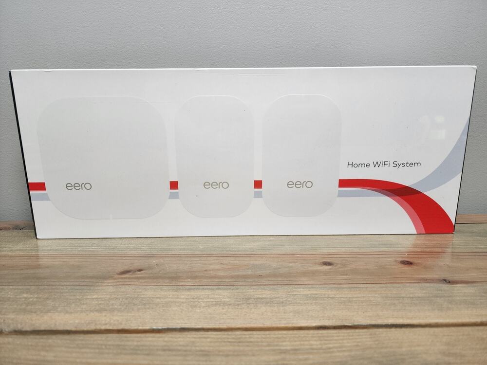 NEW Eero 2nd Gen Home WiFi System M010311- 1 Eero and 2 Eero Beacons